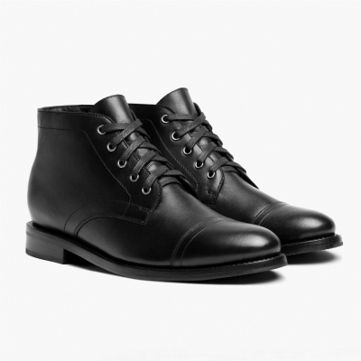 Botas con Cordones Thursday Boots Cadet Hombre Negros | MX6532790