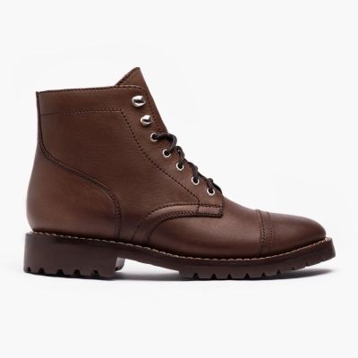 Botas con Cordones Thursday Boots Captain Hombre Marrom | MX1043952