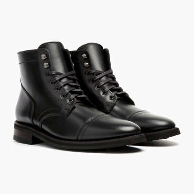 Botas con Cordones Thursday Boots Captain Hombre Negros | MX2630478