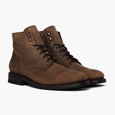 Botas con Cordones Thursday Boots Captain Hombre Marrom | MX5039684