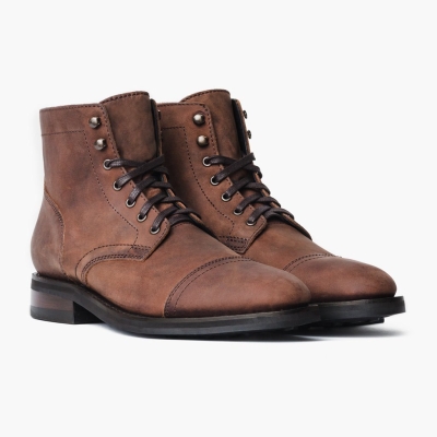 Botas con Cordones Thursday Boots Captain Hombre Marrom | MX5247310