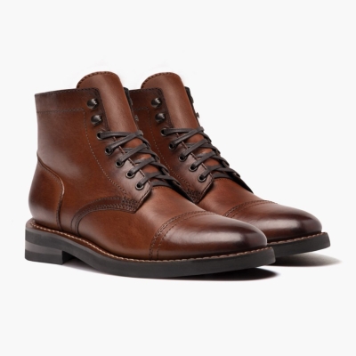 Botas con Cordones Thursday Boots Captain Hombre Marrom | MX5367028