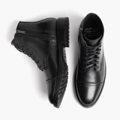 Botas con Cordones Thursday Boots Major Hombre Negros | MX3521740