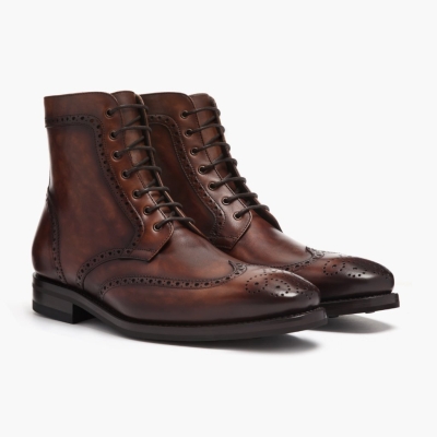 Botas con Cordones Thursday Boots Wingtip Hombre Marrom | MX2714593