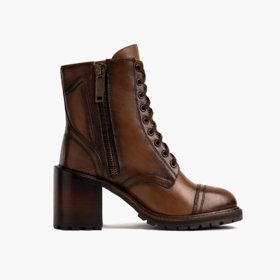 High Heels Thursday Boots Rebel Mujer Marrom | MX4650329