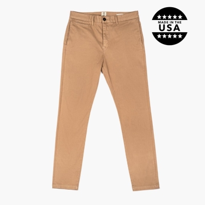 Pantalones Thursday Boots Axe Slim Fit Chinos Hombre Marrom | MX7903164